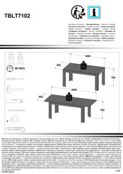 Forte TBLT7102 Notice De Montage