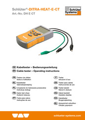 Schulter Systems DH E CT Notice D'utilisation