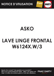 Asko W6124X.W/2 Notice D'utilisation