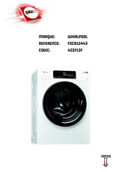 Whirlpool FSCR12443 Guide D'utilisation Quotidienne