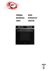 Smeg SFP6101TVN Traduction De La Notice Originale