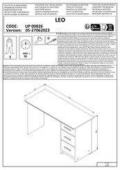 Dedeman LEO UP 00826 Instructions D'assemblage