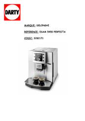 DeLonghi ESAM 5450 PERFECTA Mode D'emploi