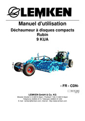 LEMKEN Rubin 9 KUA Manuel D'utilisation