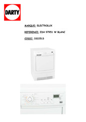 Electrolux EDH 97951 W Notice D'utilisation