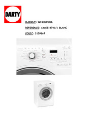 Whirlpool AWOE 8741/1 Mode D'emploi