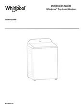 Whirlpool WTW500CMW Guide De Dimensions