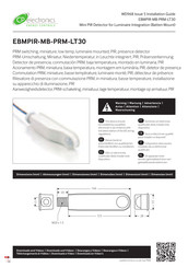 CP Electronics EBMPIR-MB-PRM-LT30 Guide D'installation