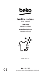 Beko BAW 385 UK Manuel D'utilisation