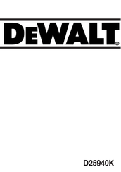 Dewalt D25940K Mode D'emploi