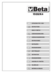 Beta 1928/K4 Mode D'emploi