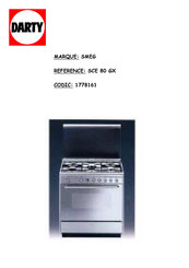 Smeg SCE 80 GX Mode D'emploi