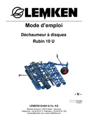 LEMKEN Rubin 10 U Mode D'emploi