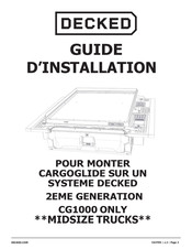 DECKED CG1000 Guide D'installation