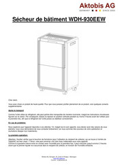 Aktobis AG WDH-930EEW Mode D'emploi