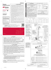 Hitachi Air Home MultiPro RAM-G53N3HAE Manuel D'installation