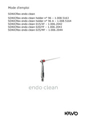 KaVo SONICflex endo clean 020/FF Mode D'emploi