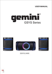 Gemini GSYS-2400 Manuel D'utilisation