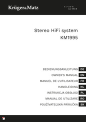 Krüger & Matz KM1995 Manuel De L'utilisateur