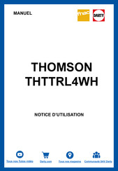 THOMSON THTTRL4WH Manuel D'utilisation