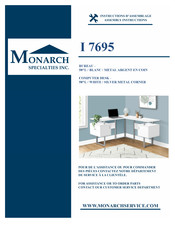 Monarch Specialties I 7695 Instructions D'assemblage