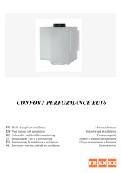 Franke CONFORT PERFORMANCE EU16 Mode D'emploi Et Installation