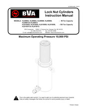 BVA Hydraulics HLN10002 Manuel D'instructions