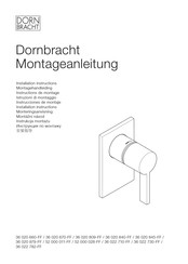 Dornbracht 52 000 028-FF Instructions De Montage