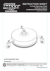 SurfaceMaxx SGY-PWA77 Feuille D'instructions