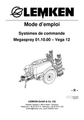 Lemken Megaspray 01.10.00-Vega 12 Mode D'emploi