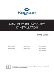 Kaysun KAYF-15 DN5.0 Manuel D'utilisation Et D'installation