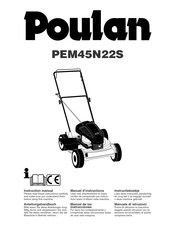 Poulan PEM45N22S Manuel D'instructions