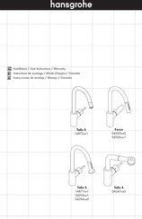 Hansgrohe Focus 045050 Serie Instructions De Montage / Mode D'emploi / Garantie