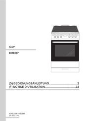 Amica 6018CE Serie Notice D'utilisation