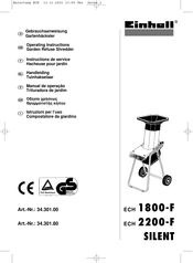 EINHELL 34.301.00 Instructions De Service