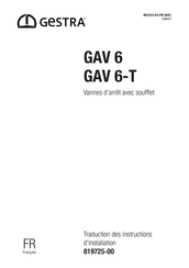 GESTRA GAV 6 Instructions D'installation