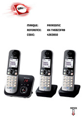 Panasonic KX-TH6823FRB Manuel Utilisateur