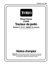 Toro 72110 Notice D'emploi