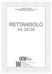 Gessi Rettangolo 20130-149 Instructions De Montage