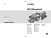 Bosch GBS 750 Professional Notice Originale