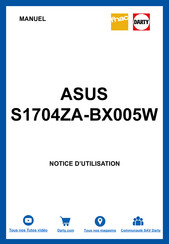 Asus S1704ZA-BX005W Manuel Électronique