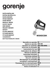 Gorenje M500DCBK Notice D'utilisation