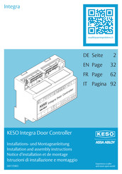 Assa Abloy KESO Integra Notice D'installation Et De Montage