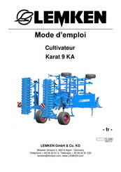 LEMKEN Karat 9 KA Mode D'emploi