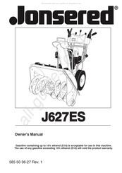 Jonsered J627ES Manuel Du Propriétaire