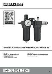 Parkside PDWE 8 B2 Traduction Des Instructions D'origine