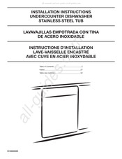 Jenn-Air JDB9800CWS Instructions D'installation