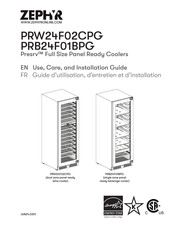 Zephyr Presrv PRB24F01BPG Guide D'utilisation, D'entretien Et D'installation