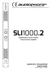 audiophony SLI1000.2 Guide De L'utilisateur