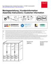 Rauch M1812 Instructions De Montage